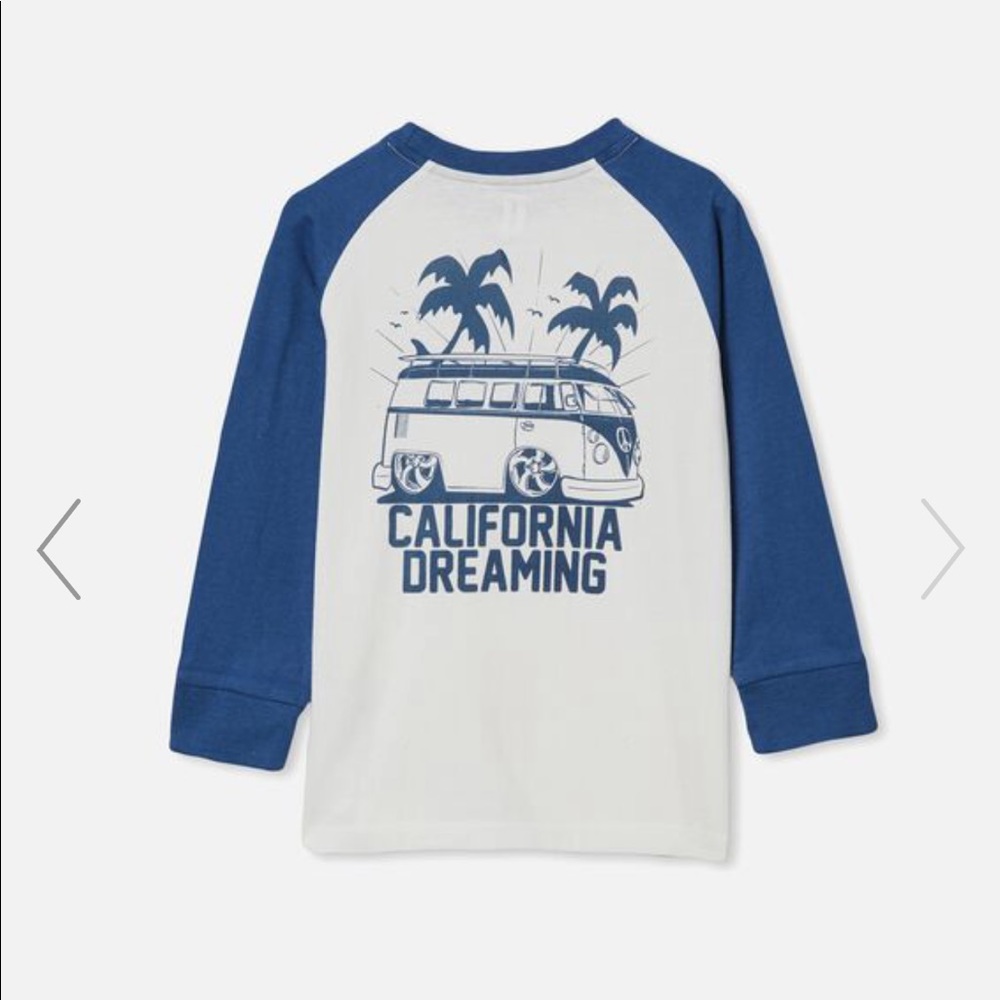 NWT Cotton On Kids California Dreamin Raglan Tee 5